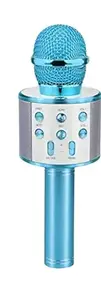 KHANSAHEB WS-858 Toy MIc for Girls Gifts,Karaoke Microphone for Kid Toys Age 4-12, Diwali/Birthday/Kids Gifts for 5 6 7 8 9 10 Year Old Teens Girl Boys (Pack of 1) (Blue)