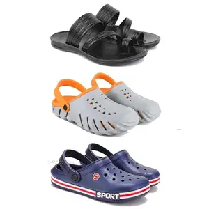 DRACKFOOT Men's Sandals | Lightweight Wear| Stylish & Easy to Wear For Men's GR-SAN-(3-COMBO)-3152-3150-3015-6