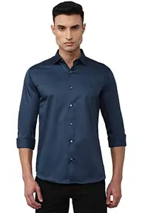 Van Heusen Men's Slim Fit Shirt (VDSFESLFL12423_Navy