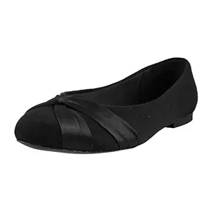 Metro Shoes Women's Casual Flat Ballets Black