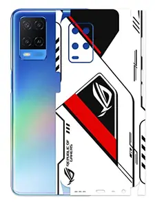 GADGETS WRAP GADGETSWRAP Oppo A54 Mobile Back Skin Rear Screen Guard Protector Film Wrap (Coverage - Back+Camera+Sides) (Rog Red)