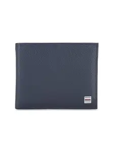 Tommy Hilfiger Nixon Men Leather Formal Passcase Wallet - Navy