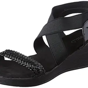 Inc.5 Wedges Fashion Sandal For Women_990161_BLACK_4_UK