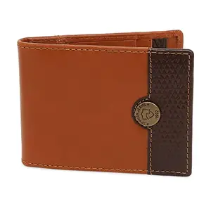 Spykar Tan Leather Bi-Fold Wallet