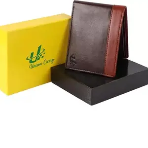 Men Casual, Evening/Party Brown Artificial Leather Wallet (5 Card Slots)