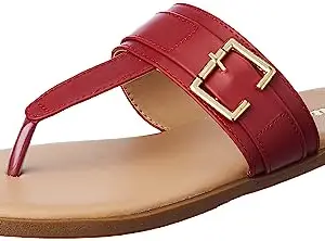 Bata Women's Slip-on Sandals - Red (5UK) (5715466)