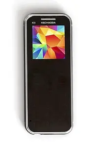 Kechaoda K33 Slim and Dual Sim GSM Mobile Phone with External Memory Slot 1.44 Inch Display Rear VGA Camera with Flash Light Bluetooth Black price in India.