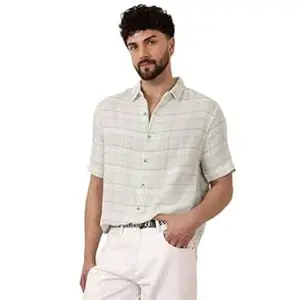 WROGN Men's Pure Cotton Shirt | Checkered | Comfort Fit