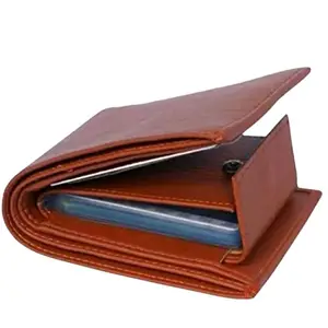 SHINE STYLE B8 Brown Men Casual Artificial Leather Wallet for Men, Men's Wallet, Gents Wallet, Gents Purse for Men, Album Wallets, Card Holder Wallets A11