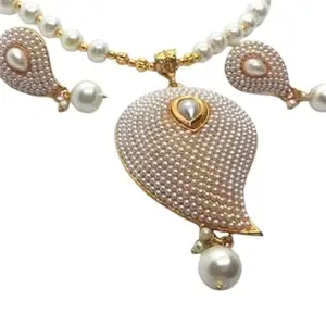 Mango Design Long Necklace Set for Women – Traditional Jewelry with Intricate Detailing