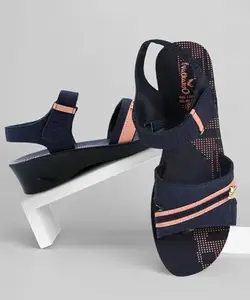 WALKAROO 13926 Womens Fashion Sandals for Casual Wear & Regular Use - Blue