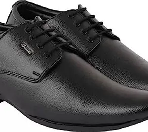 Bata Derby Shoes for Men | Classic & Stylish Footwear | Perfect for Formal & Casual Occasions | Durable, Comfortable & Versatile Design | Ideal for Work, Events & Everyday Wear. Black