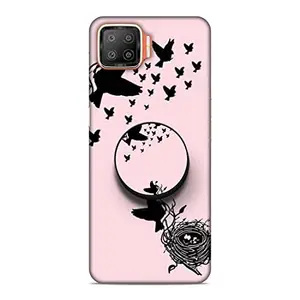 Screaming Ranngers Screaming Ranngers Designer Printed Hard Matt Finish Mobile Case Back Cover with Mobile Holder for Oppo F17 (Birds)