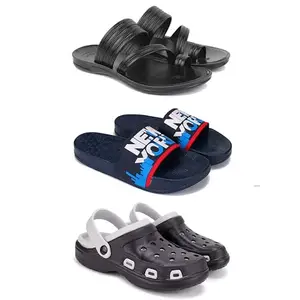 DRACKFOOT Men's Sandals | Lightweight Wear| Stylish & Easy to Wear For Men's GRT-SAN-(3-COMBO)-3152-1587-3018-8