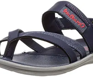 Walkaroo Men Blue Grey Outdoor Sandals-9 UK (W5767)