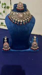 PG FASHION Zinc Nacklace And Earring Set For Party Jwellery Set For Womens (Jewellery Set_2)