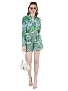Sukshat Sukshat Women Printed Casual Green Shirt 57