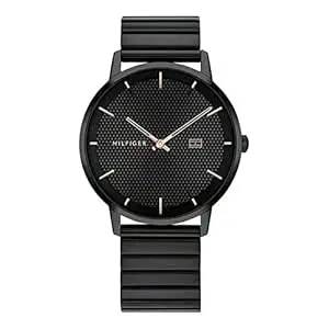 Tommy Hilfiger Mens 40.5 James Black Dial Zinc Alloy Watch - NCTH1791655