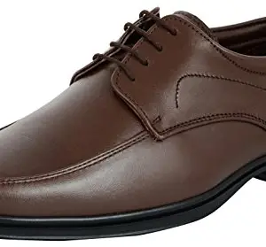 Auserio Men's Brown Leather Formal Shoes - 7 UK/India (41 EU)(SS 264)