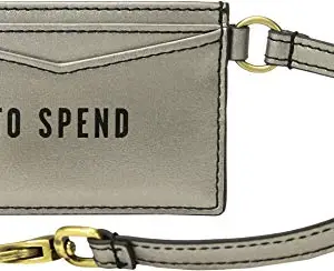 Fossil Women's Cardcase Wristlet Pewter Color -Slg1168044, Grey