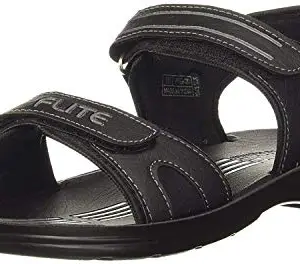 SPARX Flite Pu Men's Pugm20G Black Grey Sandal 5 (Pugm20Gbkgy0009)