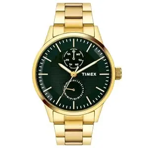 TIMEX Analog Watch for Men with Round Dial & Water Resistant Man's Wrist Watches