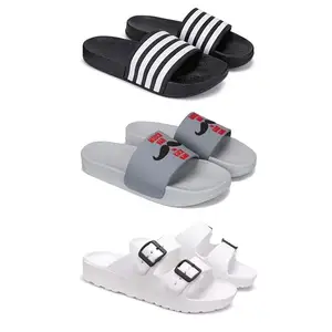 Men's Sandals | Lightweight Wear| Stylish & Easy to Wear For Men's PCV-San-(3-COMBO)-3024-1590-3113-7