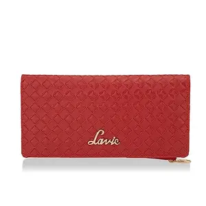 Lavie Women's Bot Safain Bifold Wallet Red Ladies Purse Handbag