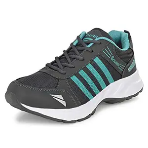 Bourge Men's Loire-287 Grey and Sea Green Running Shoes - 7 UK (41 EU) (8 US) (Loire-287-07)