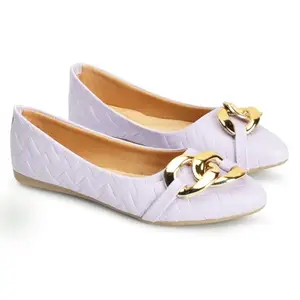 ICONICS Women Ballerina Colour-Lavender, Size-UK-5