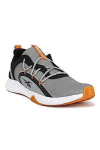 Reebok Men Synthetic Comfort Infused Running Shoes Flat Grey-Black-Nacho UK-6