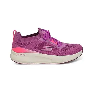 Skechers Womens Go Run Pulse - Roadi Running Shoe Vegan Air-Cooled GOGA Mat Breathable Insole with High-Rebound Cushioning Pink/H.Pink - 4 UK (128657)