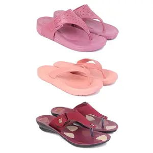 Women's Comfortable Sandal,Casual Lightweight Sandal for Everyday Wear | TBS-(3-COMBO)-1984-1979-1974-6-EURO-37