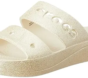 Crocs Womens Platform Bayaptmgltsndl Winter White, 7 UK