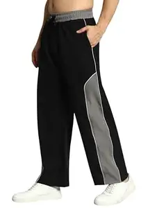 NETCLICK Men's Nylon Lycra Straight Fit Track Pant for Gym, Sports and Yoga