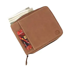 IROWIND TAN Hunter RFID Blocking Genuine Leather Wallet