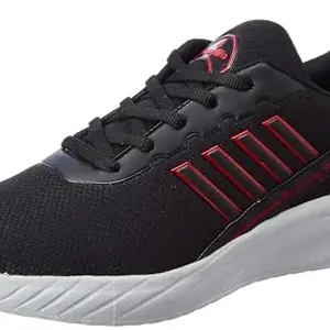 Aqualite Men Maradona Shoes, Black/Red, 7 UK/India