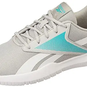 Reebok Women Synthetic/Textile Wonder Run W Running Shoes LGH Solid Grey/White/Classic Teal UK-6