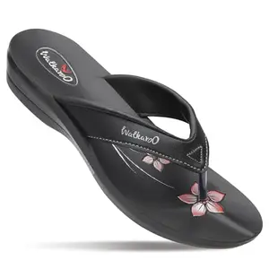WALKAROO W102 Womens Fashion Sandals For Casual Wear and Regular use - Black