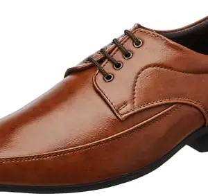 Bata Derby Shoes for Men | Classic & Stylish Footwear | Perfect for Formal & Casual Occasions | Durable, Comfortable & Versatile Design | Ideal for Work, Events & Everyday Wear. Tan