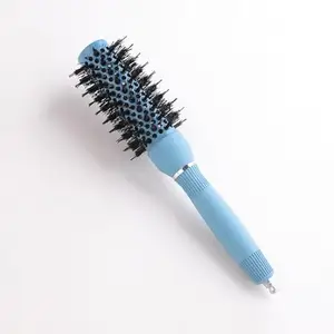 PROLIXR Thermal Ceramic Hair Brush | Ion-infused Technology | Anti-Static Bristles| Hair brush for Women and men | Curly Hair Products| Created by Savio John Pereira (Ice blue)(Small size)