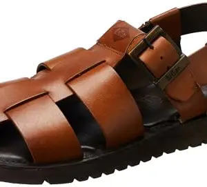 Leather Sandals with Buckle Fastening by LEE COOPER