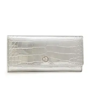 Caprese Kristy Wallet Medium Flap Silver