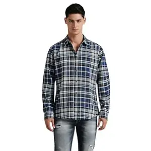 Pepe Jeans Men's Regular Fit Full Sleeve Checkered Casual Shirt | Check Shirt for Man | Smart & Stylish | Multiple Styles | Mens Casual Shirts