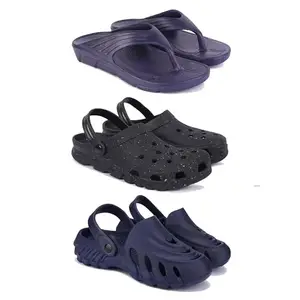 Men's Sandals | Lightweight Wear| Stylish & Easy to Wear For Men's PCV-SAN-(3-COMBO)-3153-3058-3136-8