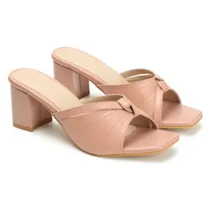 iconics Women Sandal,Peach,UK-4