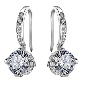 STYLISH TEENS dc jewels Super Solitaire Drop Earrings For Women & Girls Stainless Steel Drops & Danglers