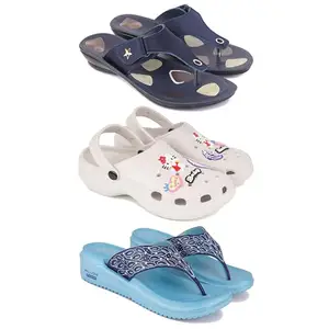 Women's Comfortable Sandal,Casual Lightweight Sandal for Everyday Wear | (COMBO-3)-1973-O10-1888-5-EURO-36