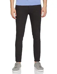 The Indian Garage Co Men Slim Fit Striped Mid-Rise Chinos