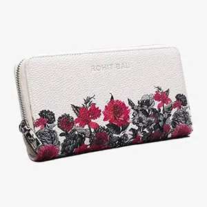 Rohit Bal Women's Synthetic Designer Wallet (White)